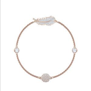 Swarovski Feather Strand Bracelet